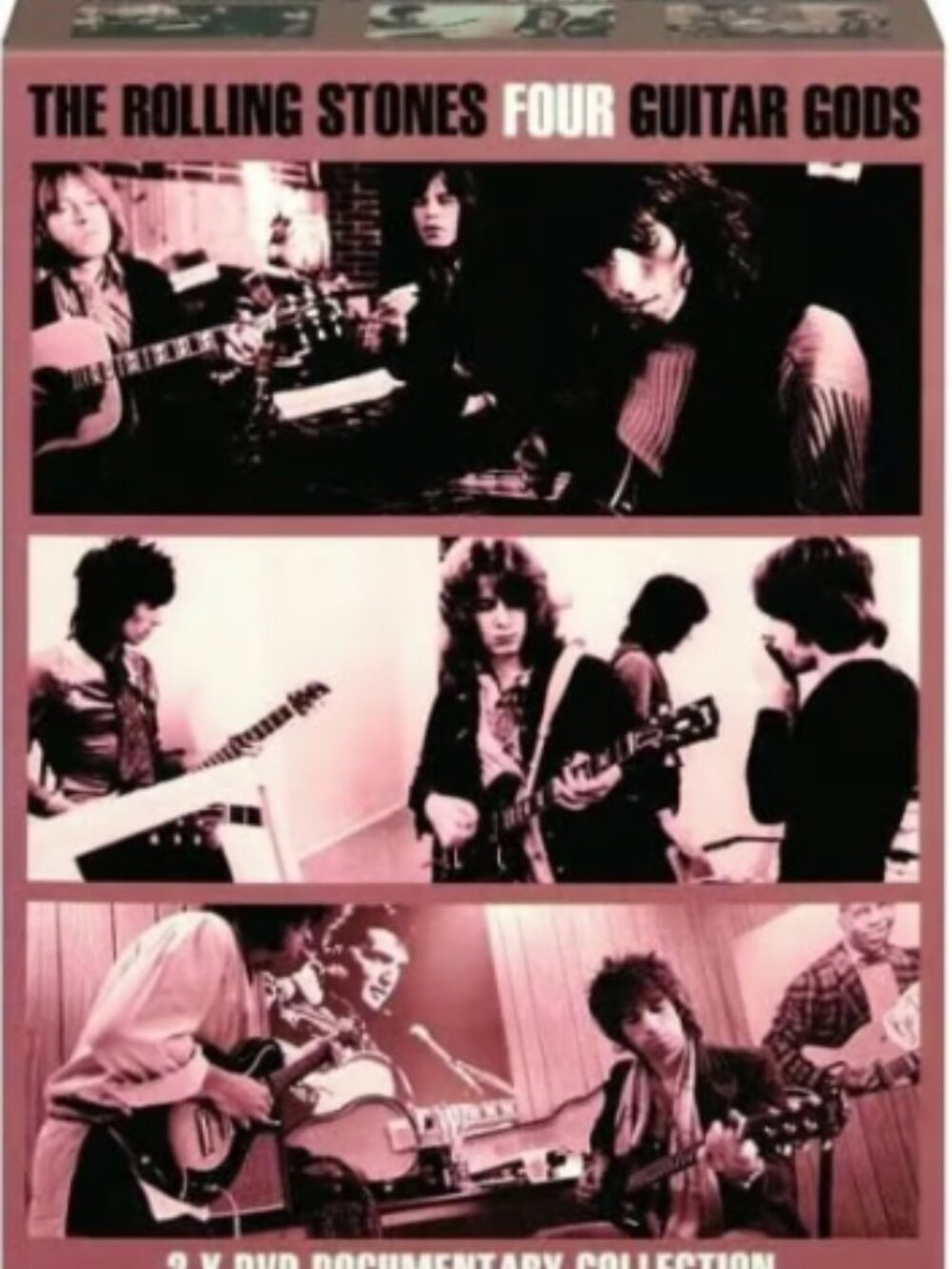 The Rolling Stones Four Guitar Gods 3-DVD ~ Documentary Collection ~ New/Sealed!